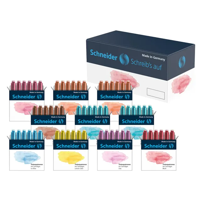 schneider-pastell-tintenpatronen-standard-60-st-ck-sortiert image 1