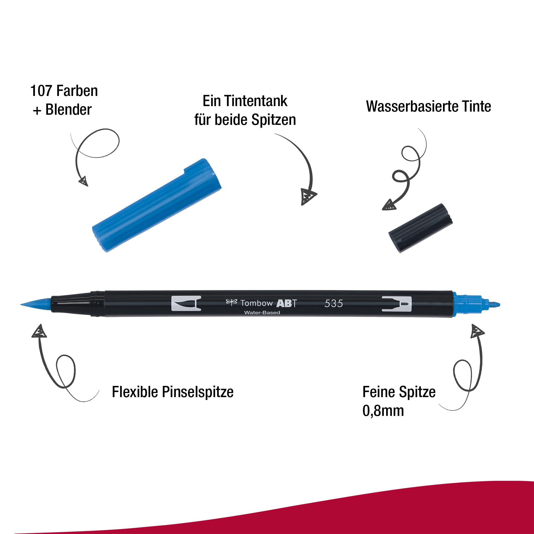 tombow-abt-dual-brush-pen-6er-set-prim-rfarben-pinsel-und-feinspitze image 3