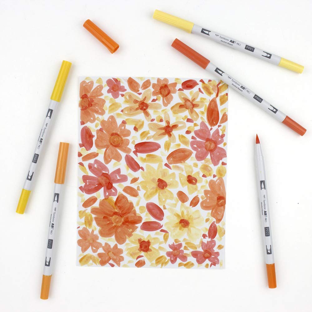 tombow-abt-pro-alkoholmarker-yellow-colors-dual-spitze image 3