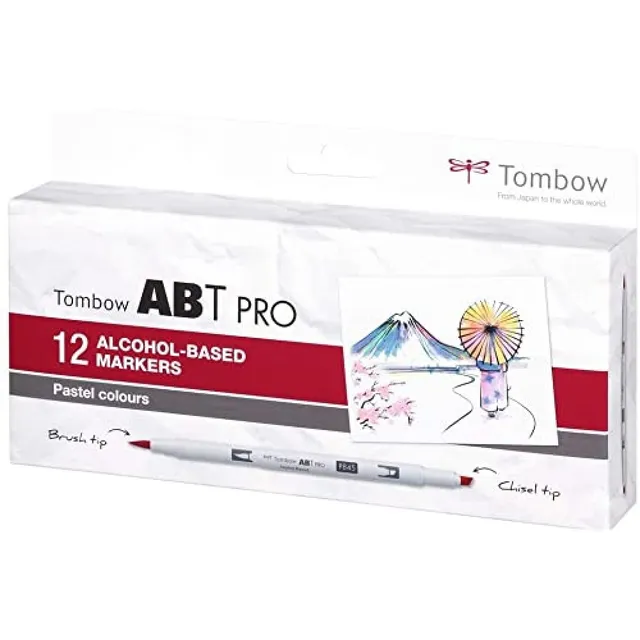 tombow-abt-pro-alkoholmarker-pastel-colors-12er-set image 1