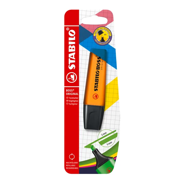 stabilo-boss-original-textmarker-design-klassiker-2-5-mm-keilspitze image 1