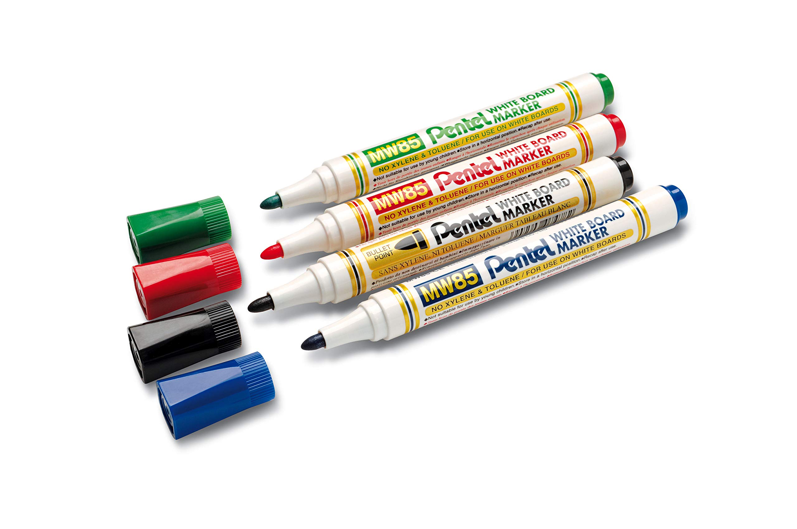 pentel-mw85-4-white-board-marker-2-0-mm-4er-set-sortiert image 2