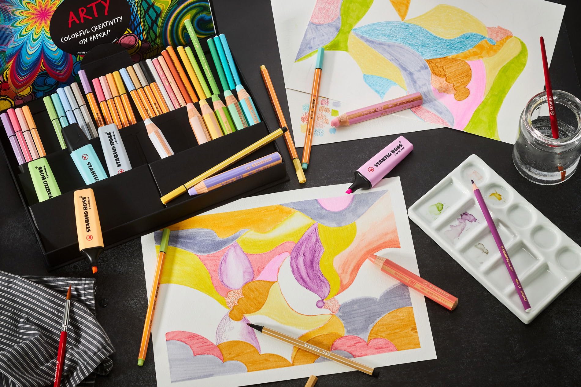 stabilo-arty-creative-set-50-teilig-boss-woody-aquacolor-pen-68-point-88 image 7