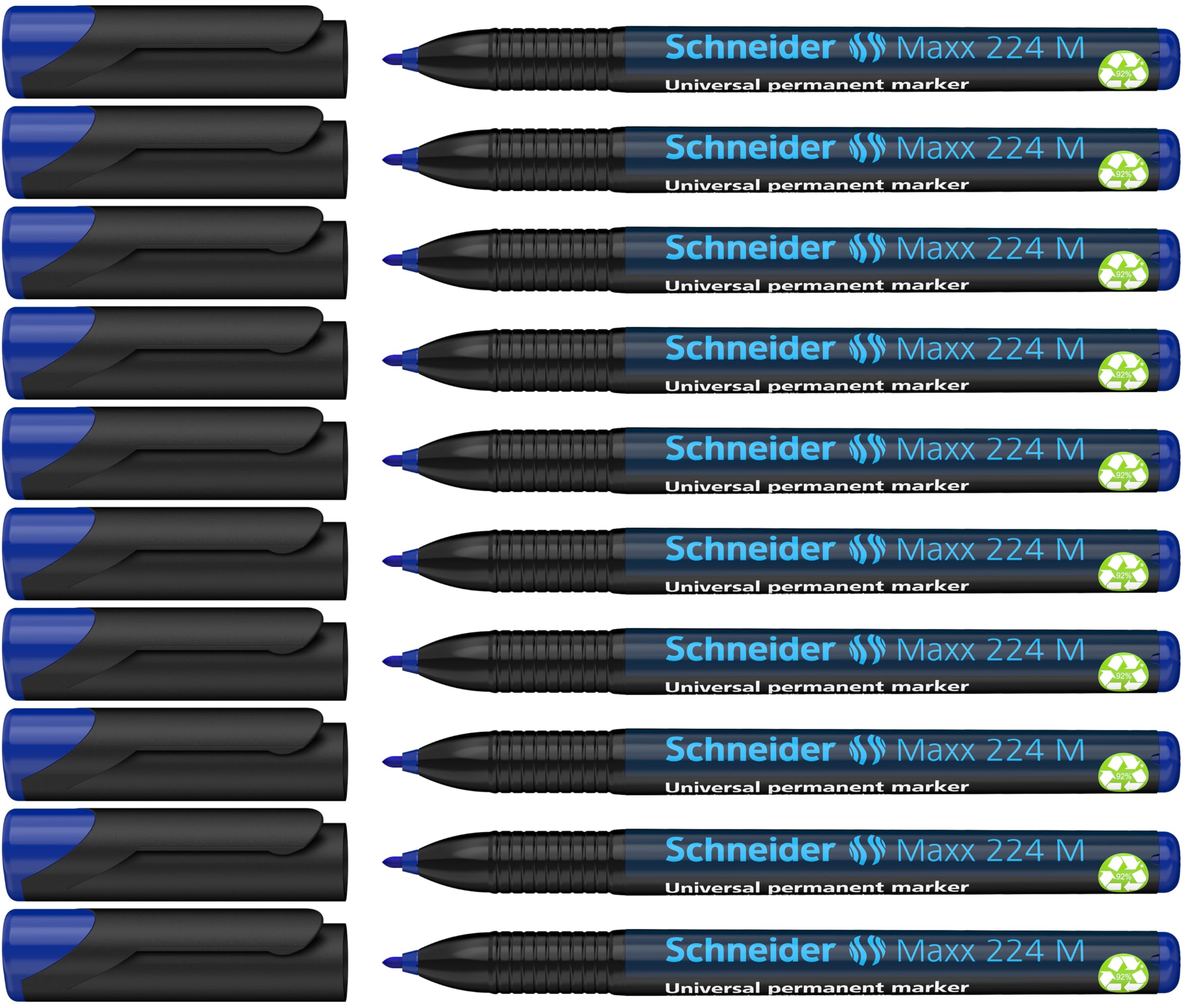 schneider-maxx-224-m-universal-marker-permanent-1-0-mm-10er-packung-blau image 1