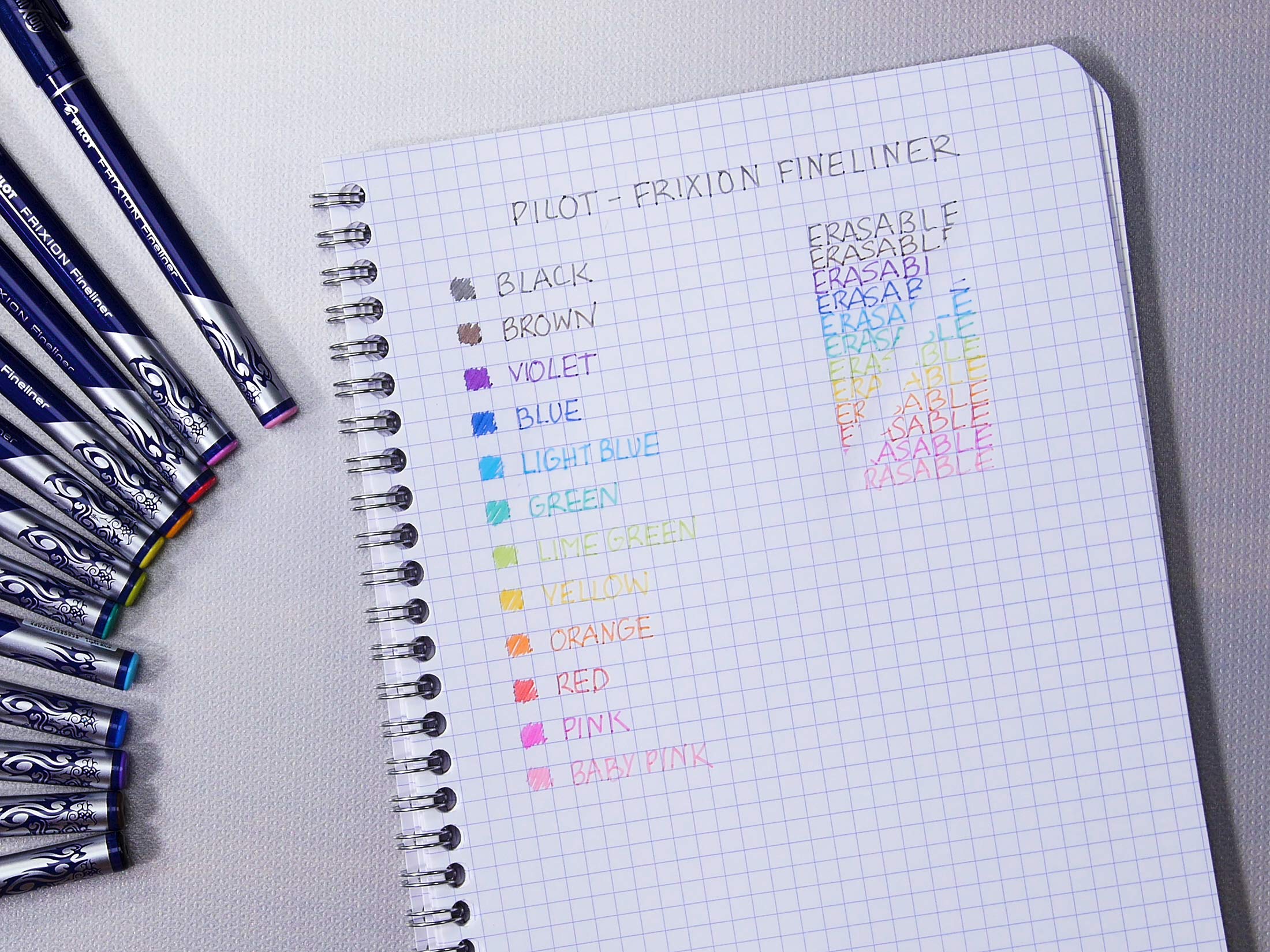 pilot-frixion-fineliner-radierbar-5er-set image 4