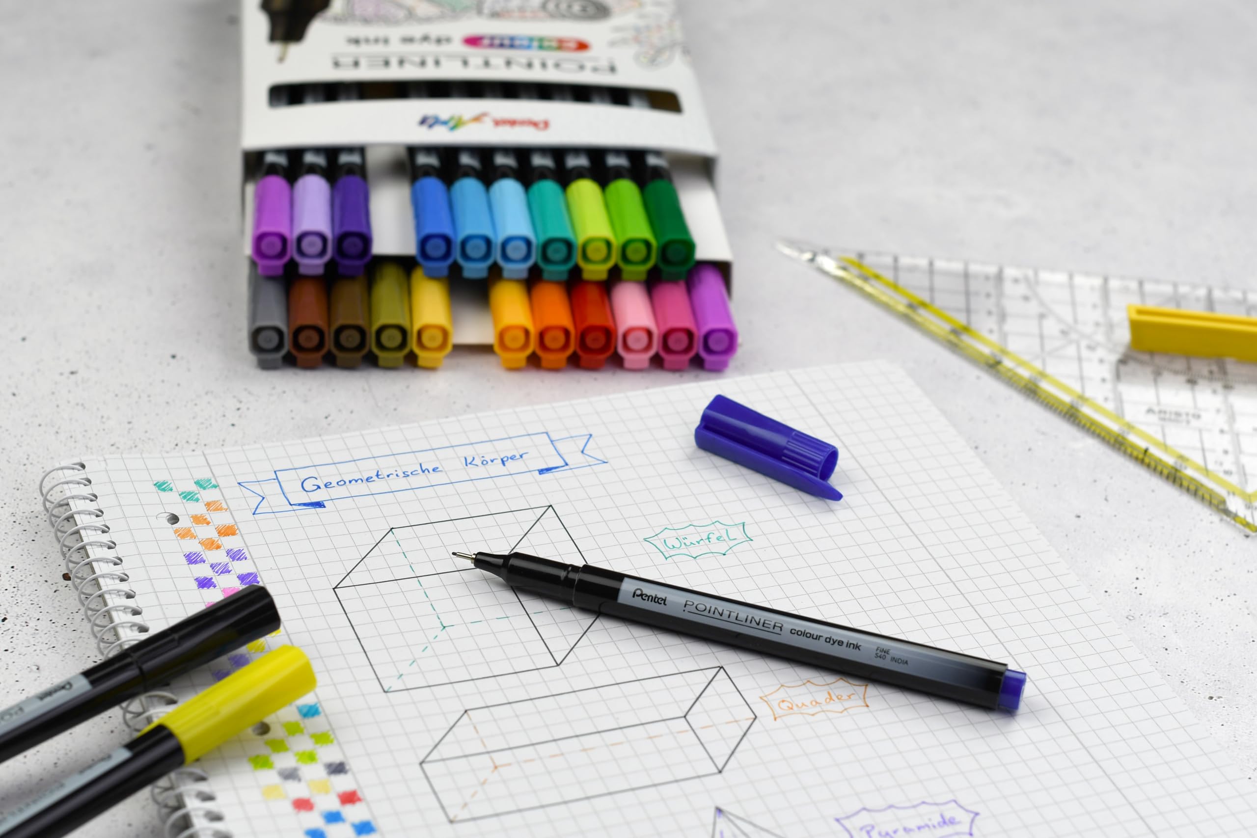pentel-pointliner-s40-fineliner-0-4-mm-schwarz-12-st-ck image 3