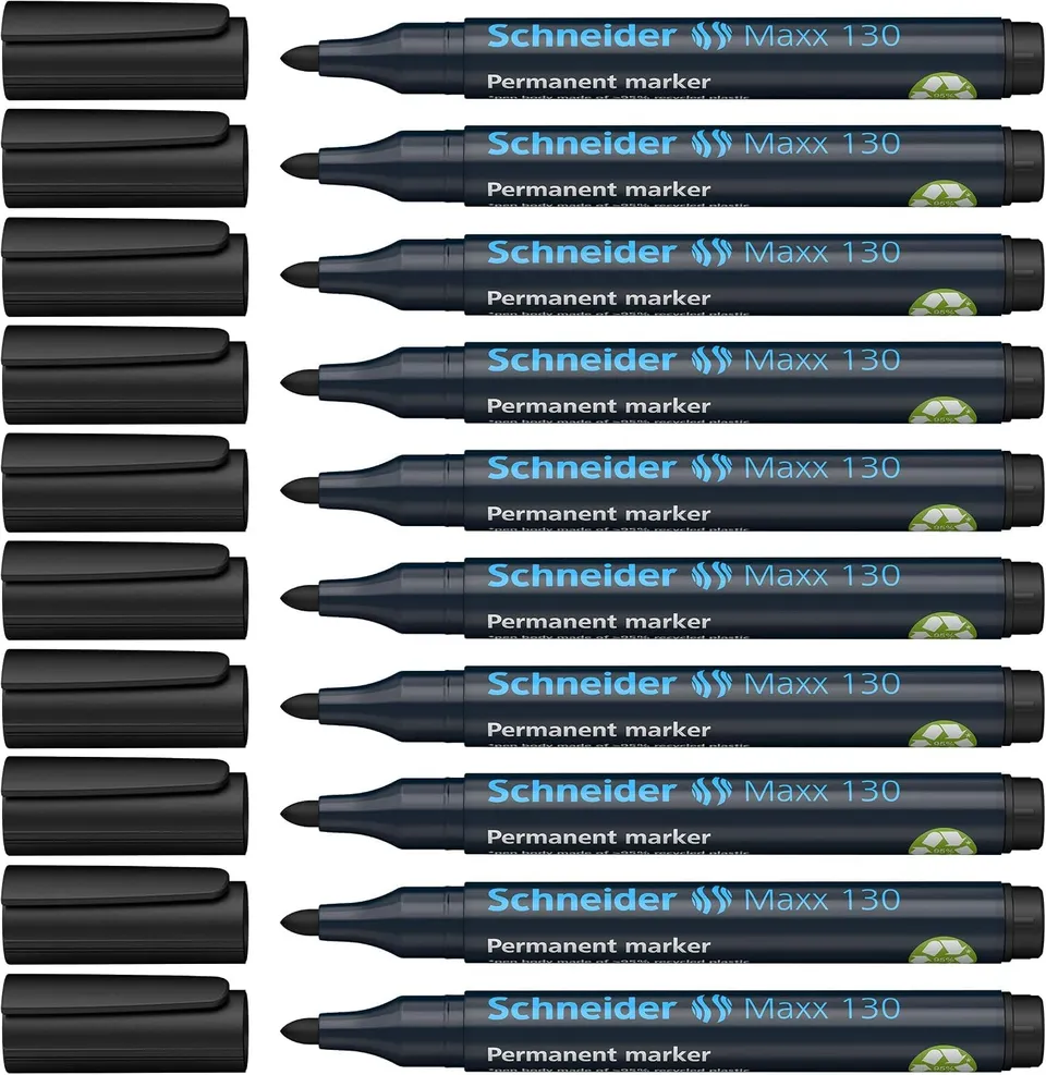 schneider-maxx-130-permanentmarker-rundspitze-1-3-mm-schwarz-10er-pack image 1
