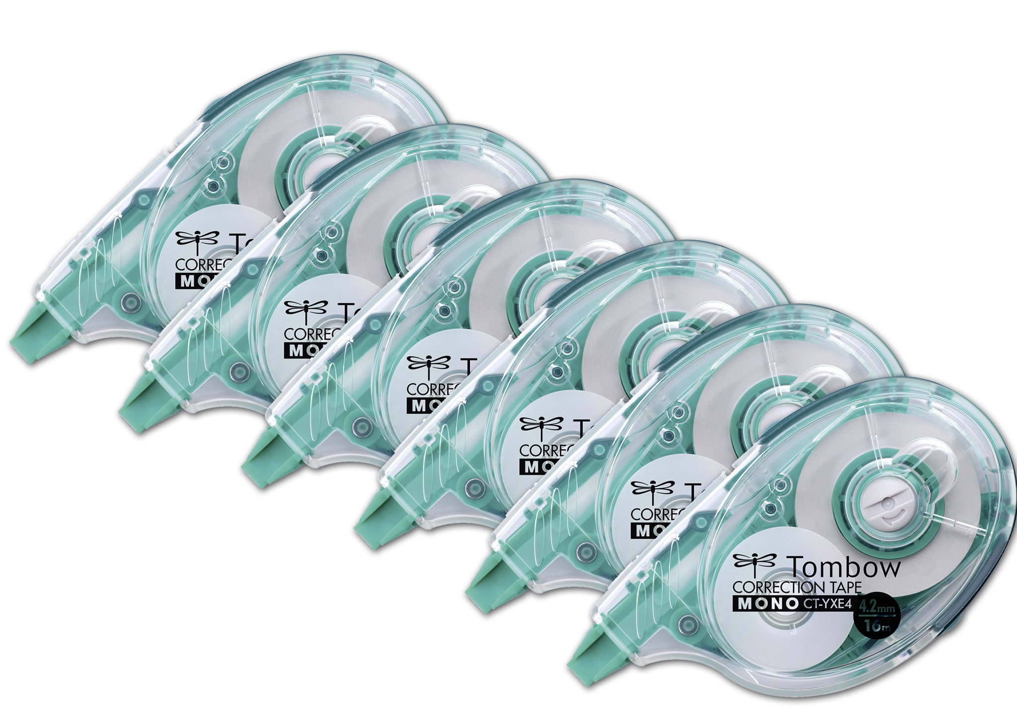 tombow-mono-ct-yxe4-korrekturroller-4-2-mm-x-16-m-6er-officepack-nachf-llbar image 1