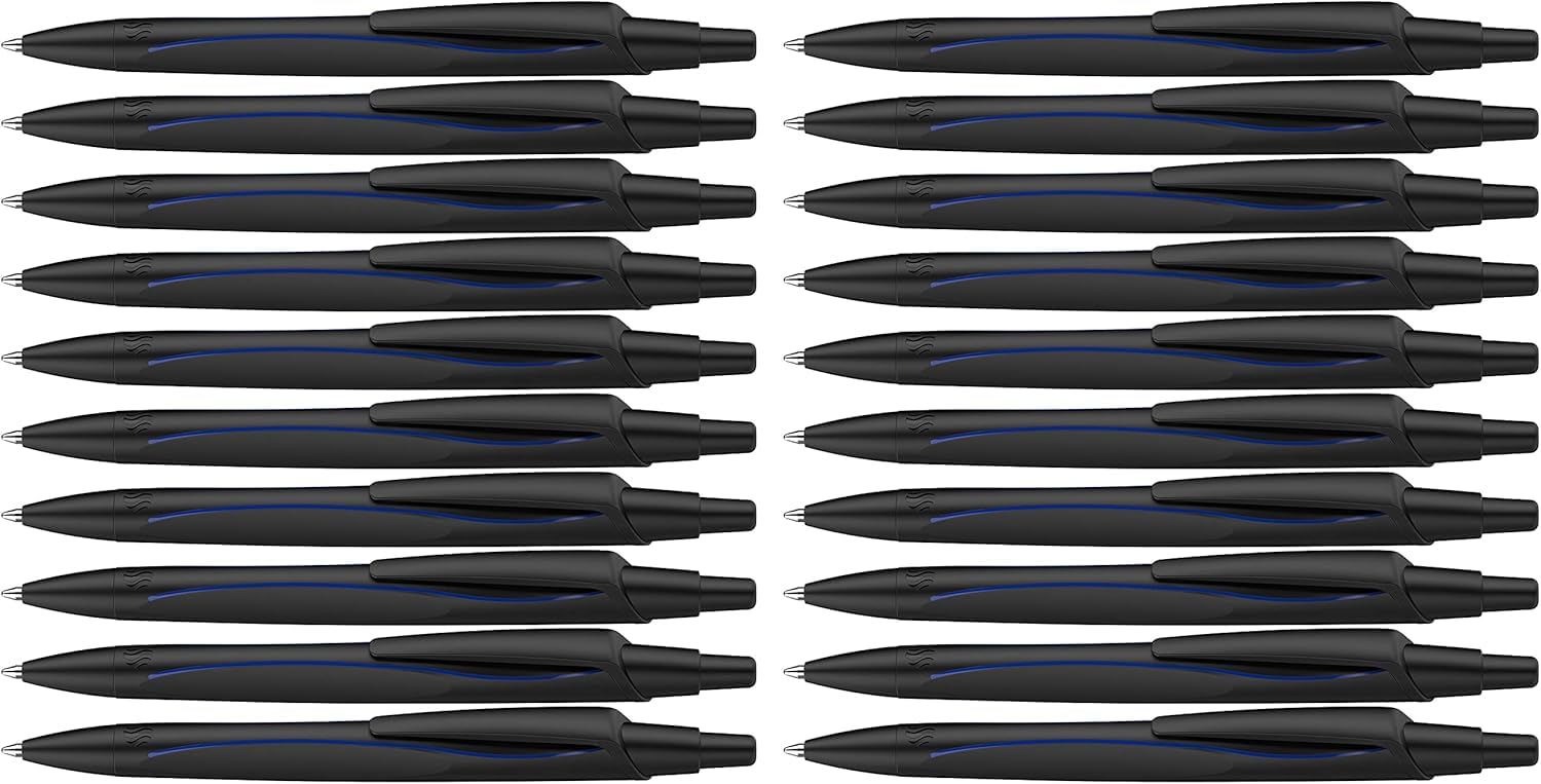 schneider-reco-kugelschreiber-aus-recycling-kunststoff-blau-20er-pack-schwarz image 1