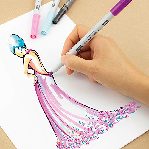 tombow-abt-pro-alkoholmarker-pastel-colors-pinsel-keilspitze image 5