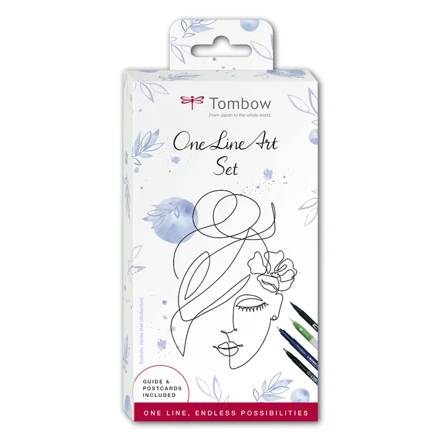 tombow-one-line-art-set-6-teilig-schwarz-mit-anleitung image 1