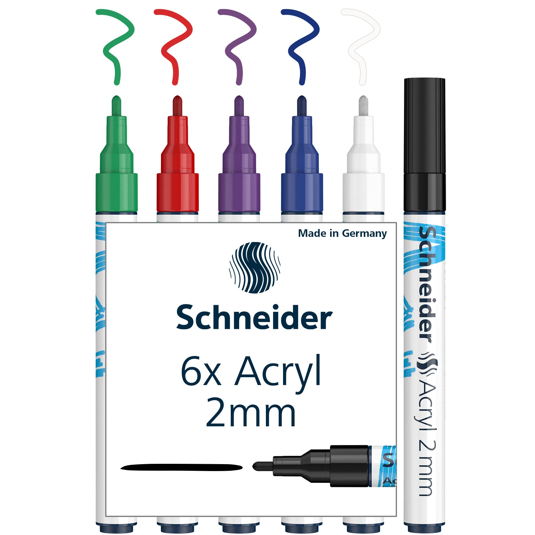 schneider-paint-it-acrylmarker-set-1-sortiert-2-mm-rundspitze-6-st-ck image 1