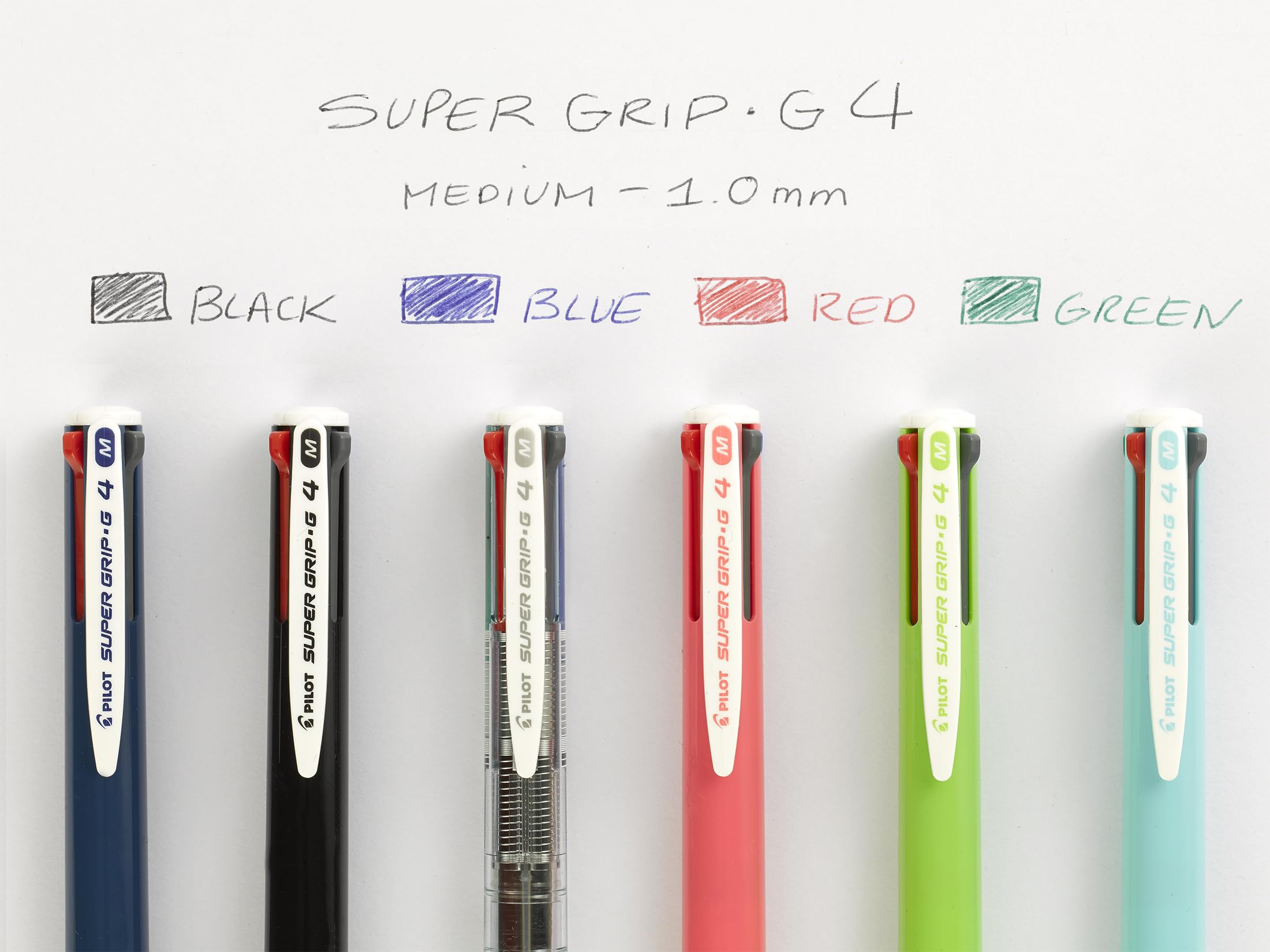 pilot-super-grip-g4-colors-4-farben-kugelschreiber-2er-set-dunkelblau-hellblau image 2