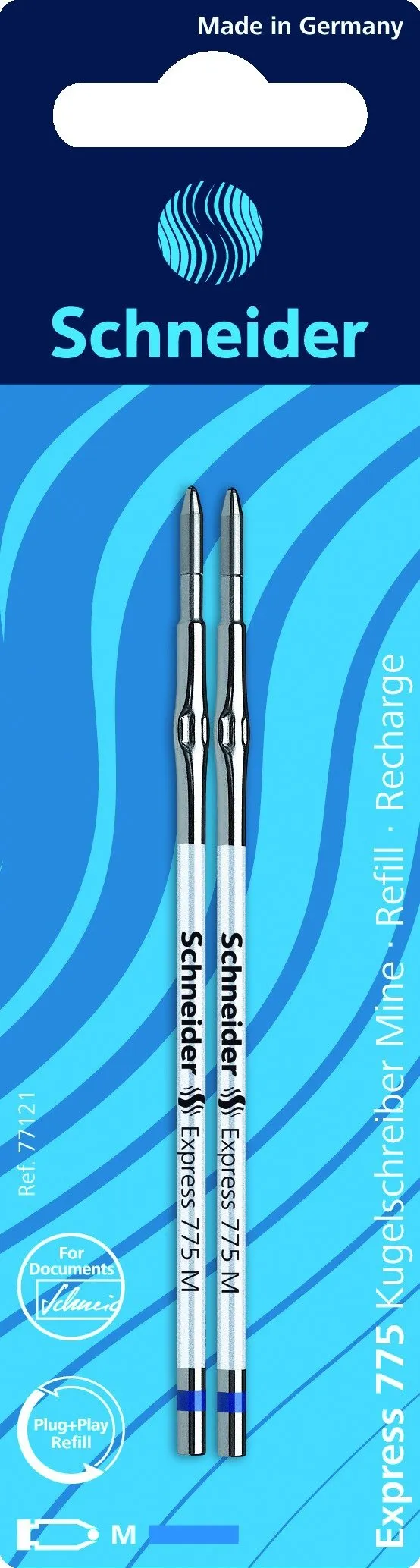schneider-express-775-kugelschreibermine-m-blau-2er-blister image 1
