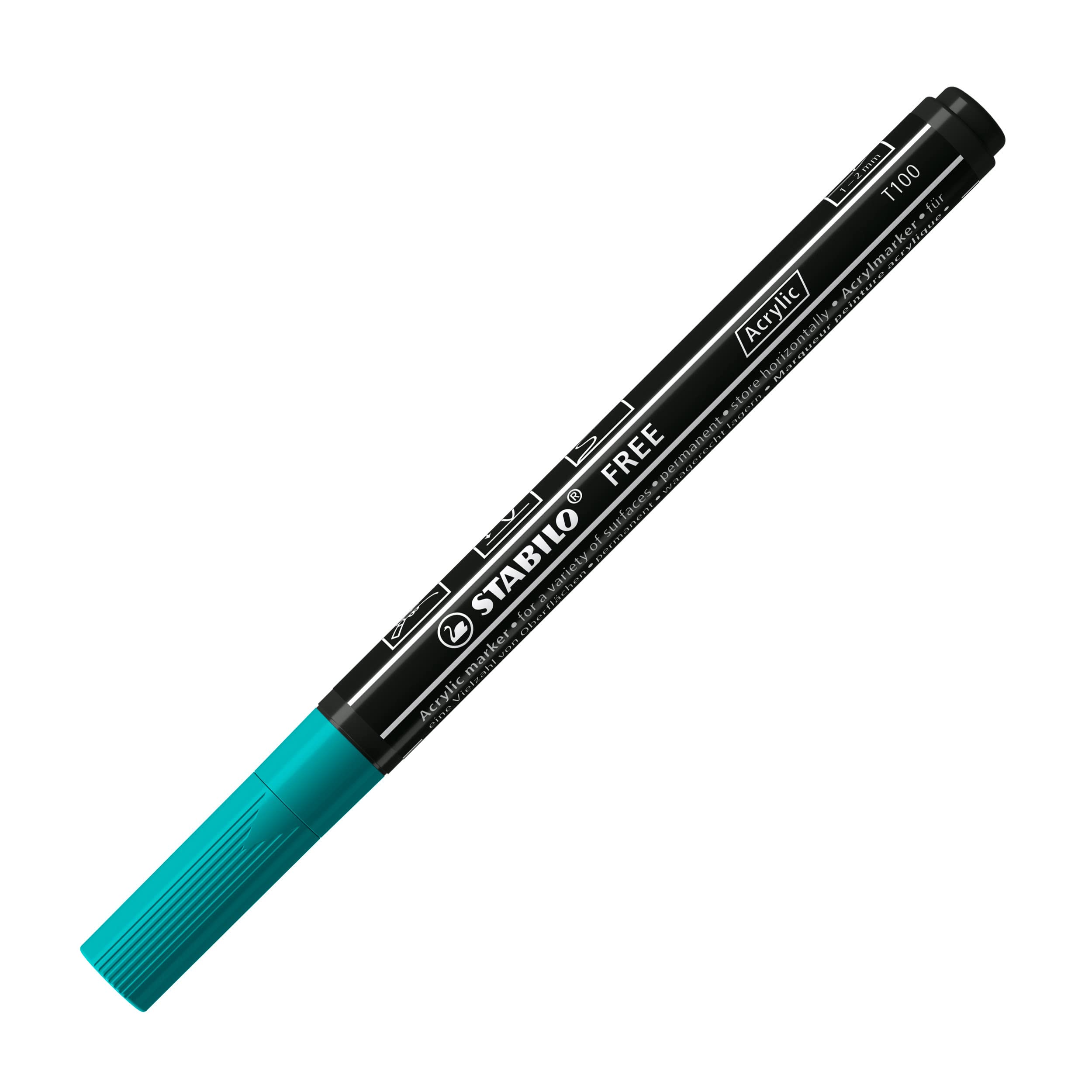 stabilo-free-acrylic-t100-acrylmarker-rundspitze-1-2-mm-wei-einzelstift image 7