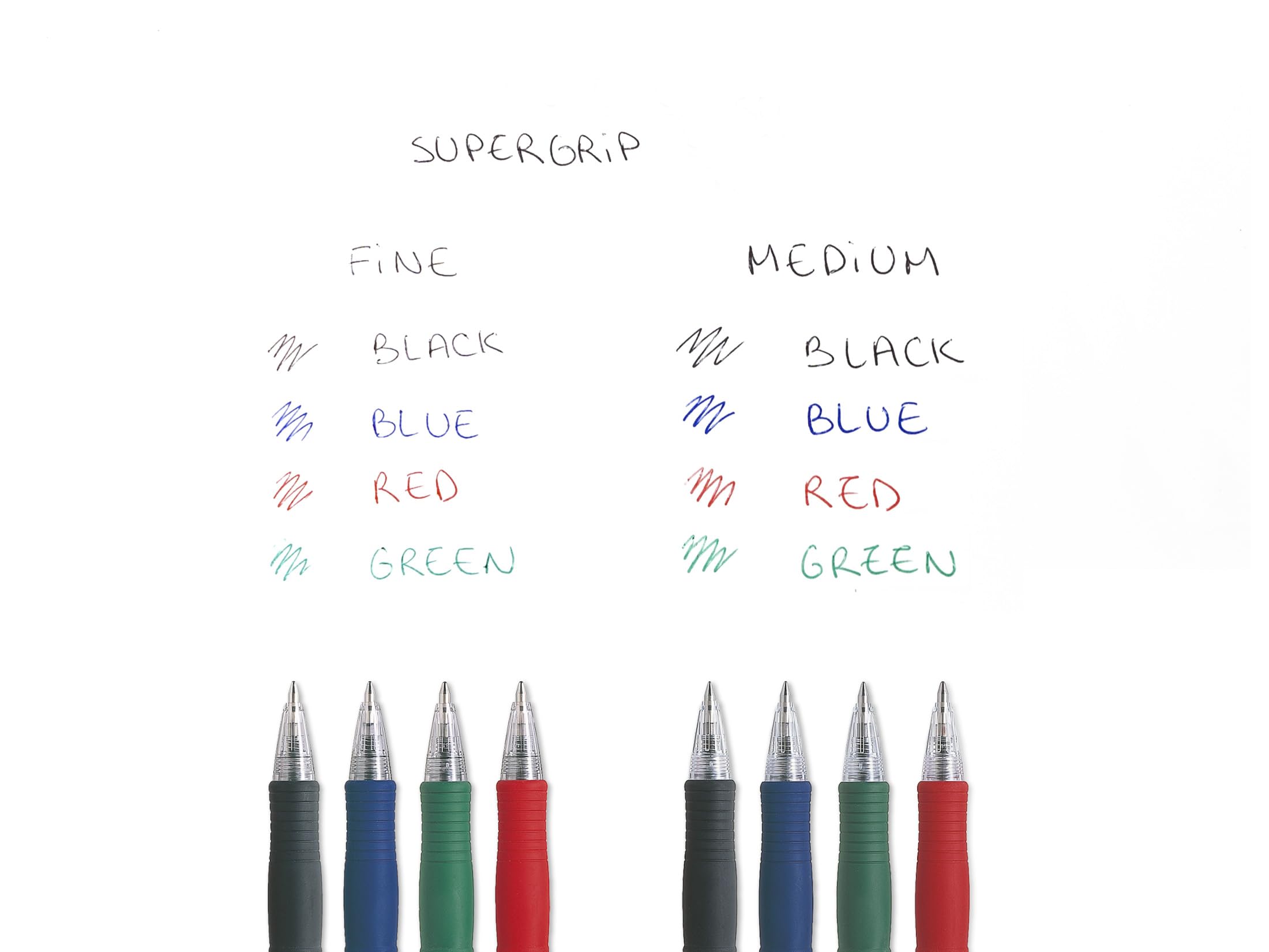 pilot-super-grip-kugelschreiber-blau-mittlere-spitze-6er-set image 6