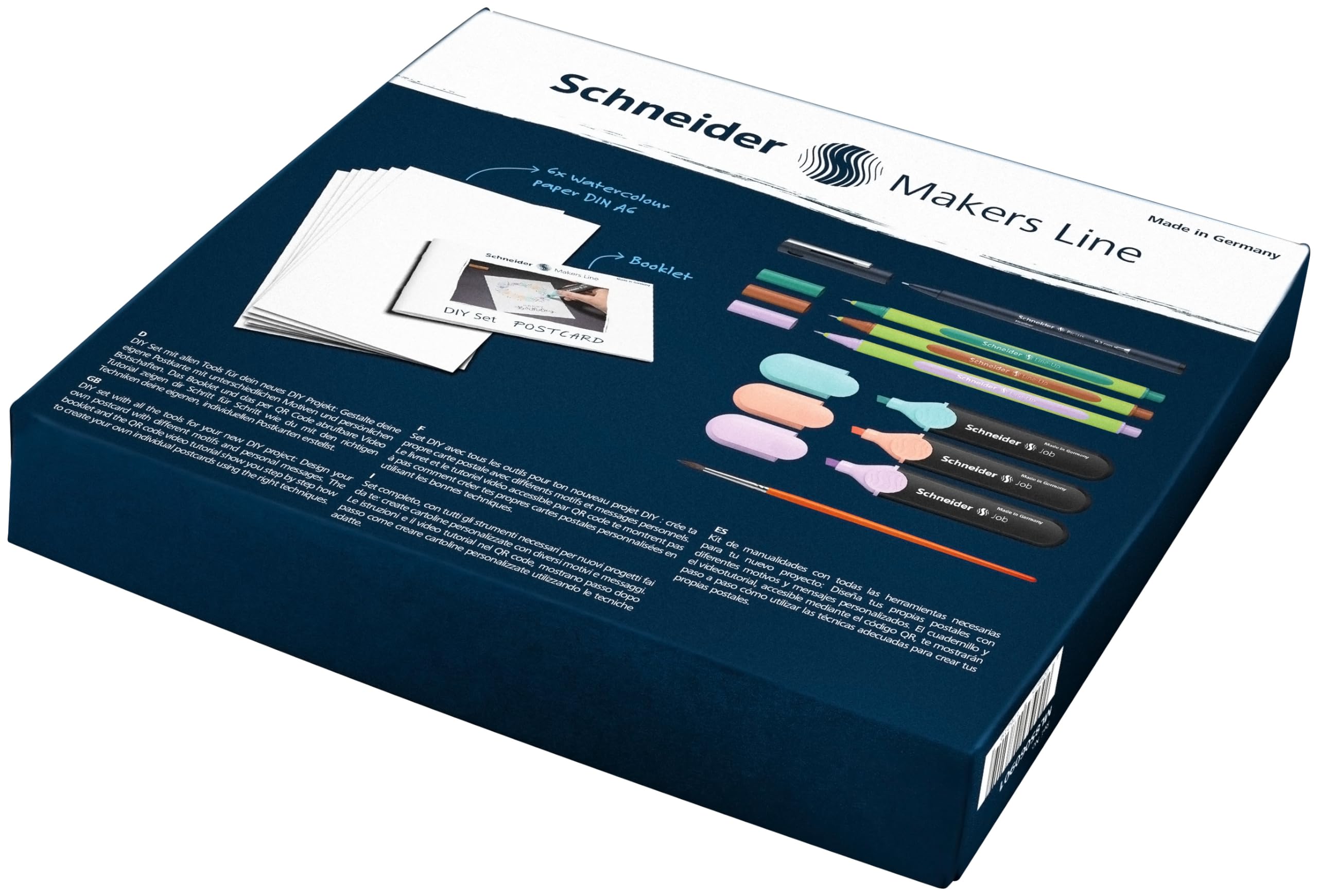 schneider-diy-set-postkarte-kreativset-mit-stiften-aquarellpapier-und-anleitung image 3