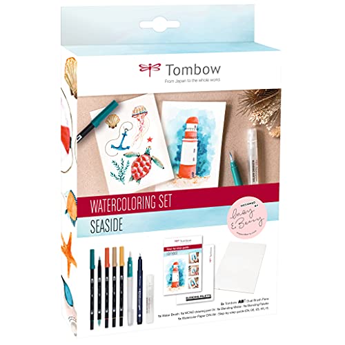 tombow-abt-dual-brush-pen-watercoloring-set-seaside-wcs-sea-24-teilig image 4