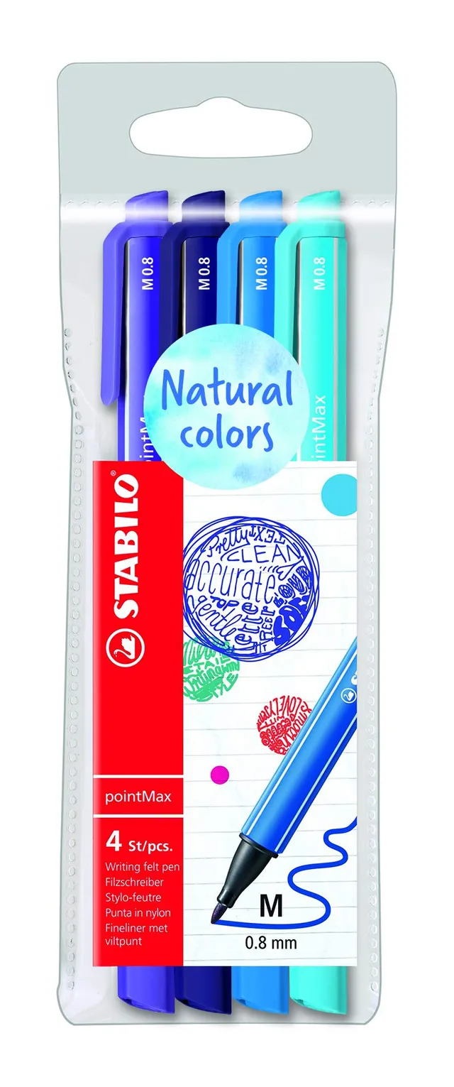 stabilo-pointmax-filzschreiber-edition-ozean-4er-pack image 1