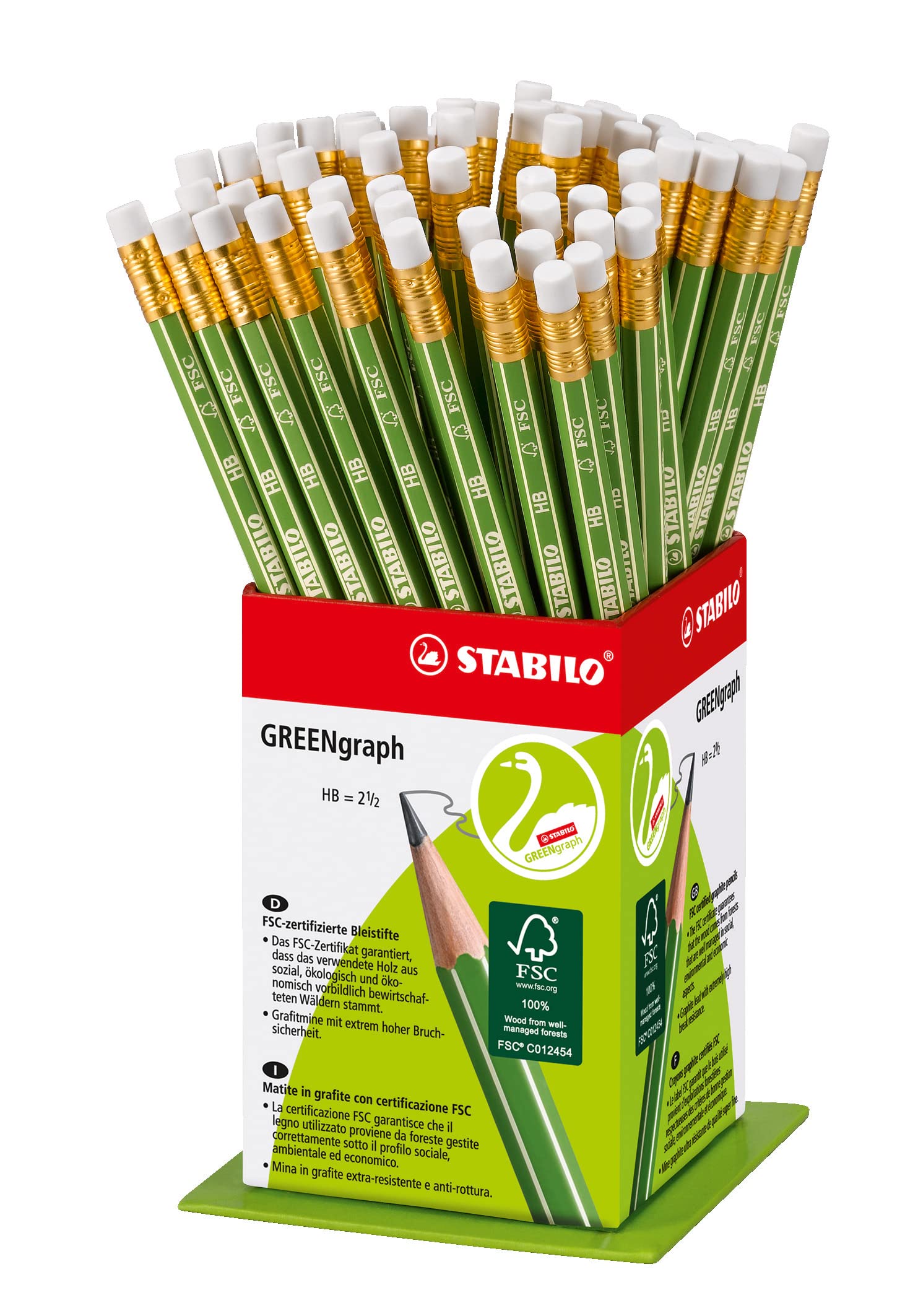 stabilo-greengraph-bleistift-hb-mit-radierer-umweltfreundlich image 8