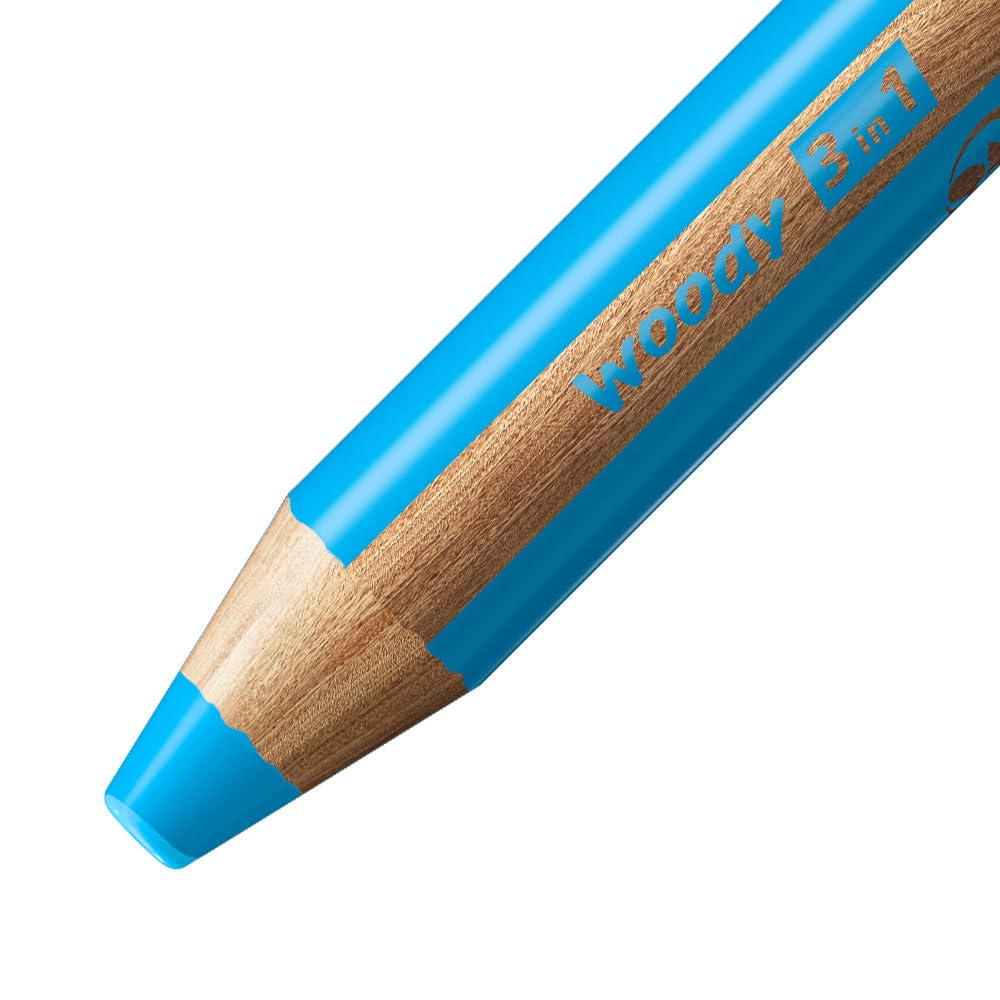 stabilo-woody-3-in-1-buntstift-cyanblau-5er-pack image 2