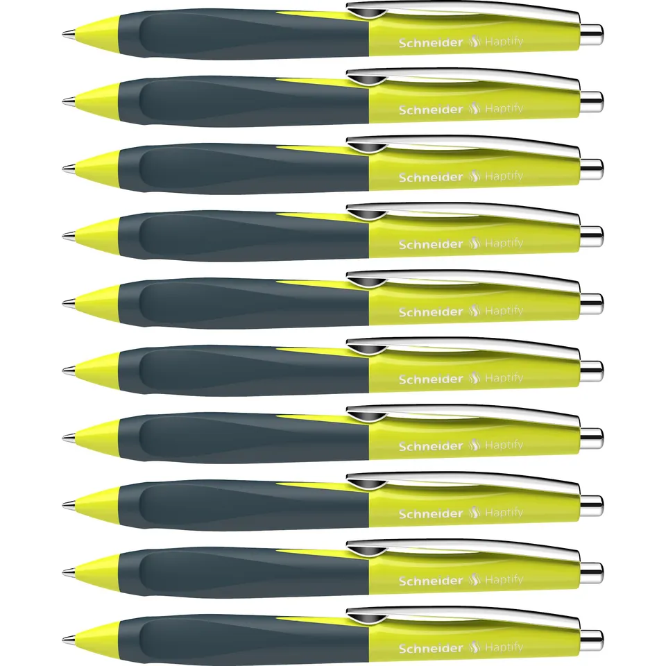 schneider-haptify-kugelschreiber-10er-pack-gelb-deep-ocean image 1