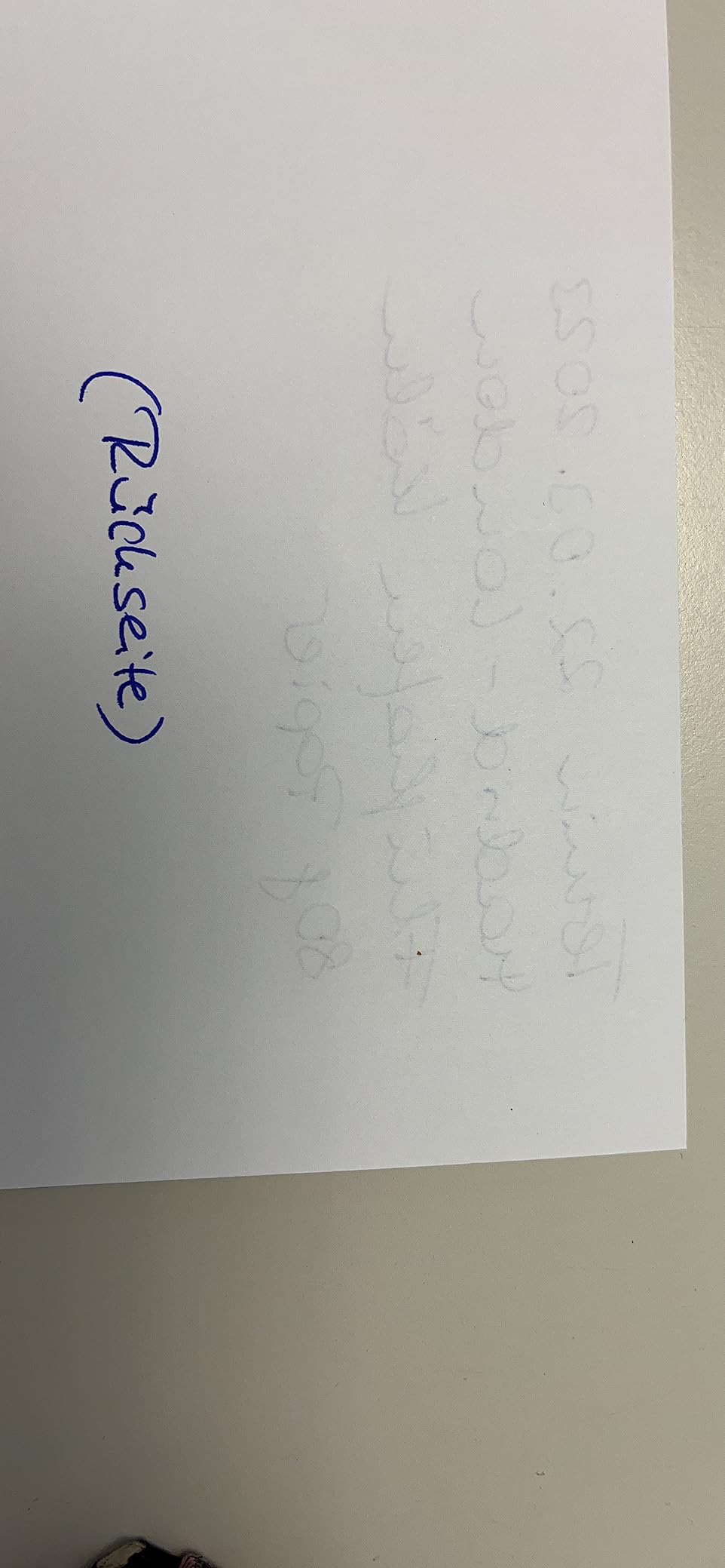 Top für Büro und Unterschrift