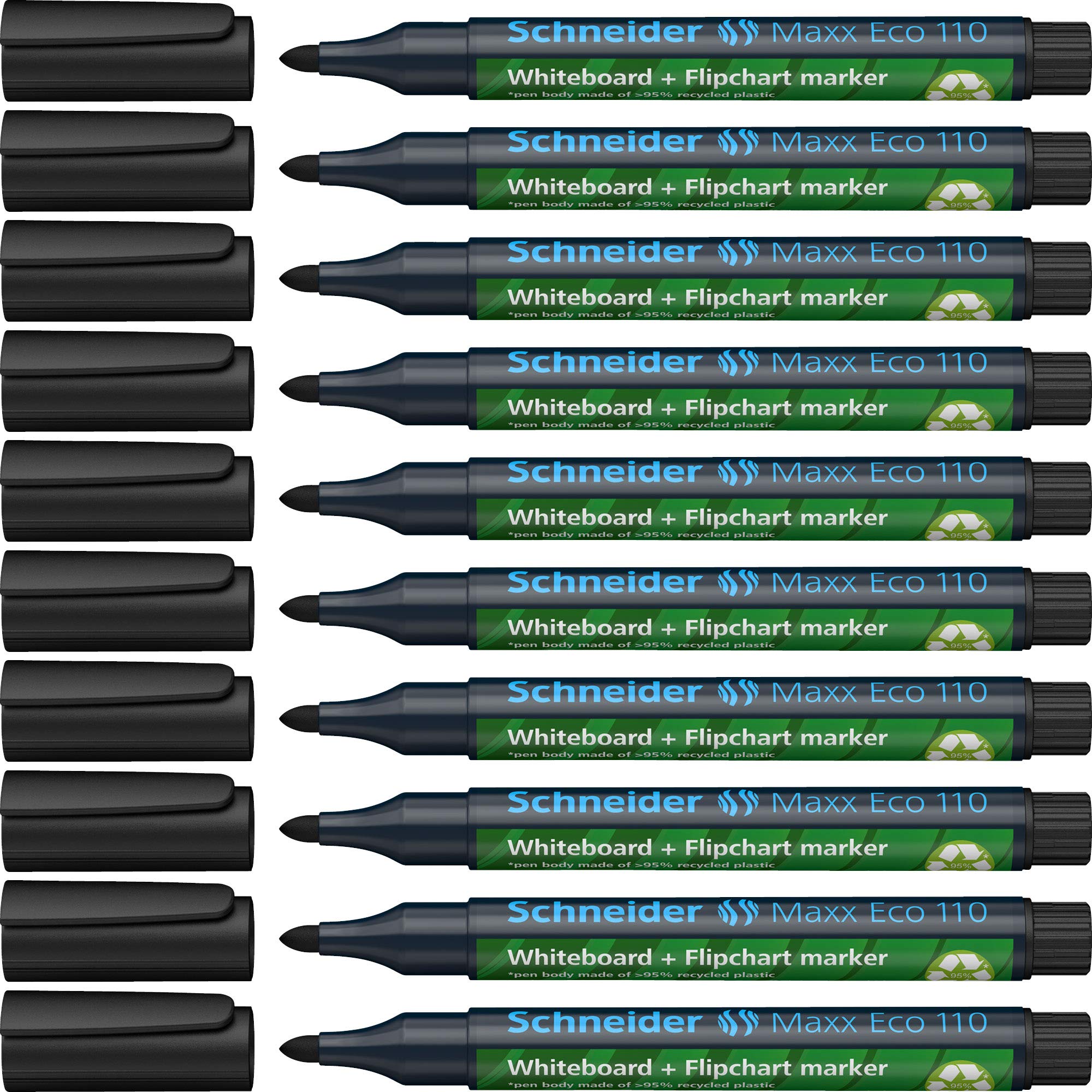 schneider-maxx-eco-110-whiteboardmarker-1-3-mm-schwarz-10er-pack-nachf-llbar image 1