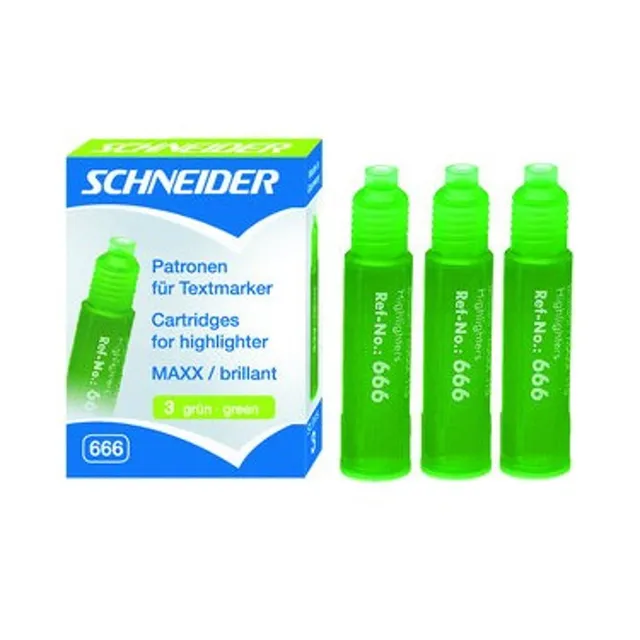 schneider-6664-nachf-llpatrone-gr-n-3-st-ck-f-r-maxx-115-brillant-190 image 1