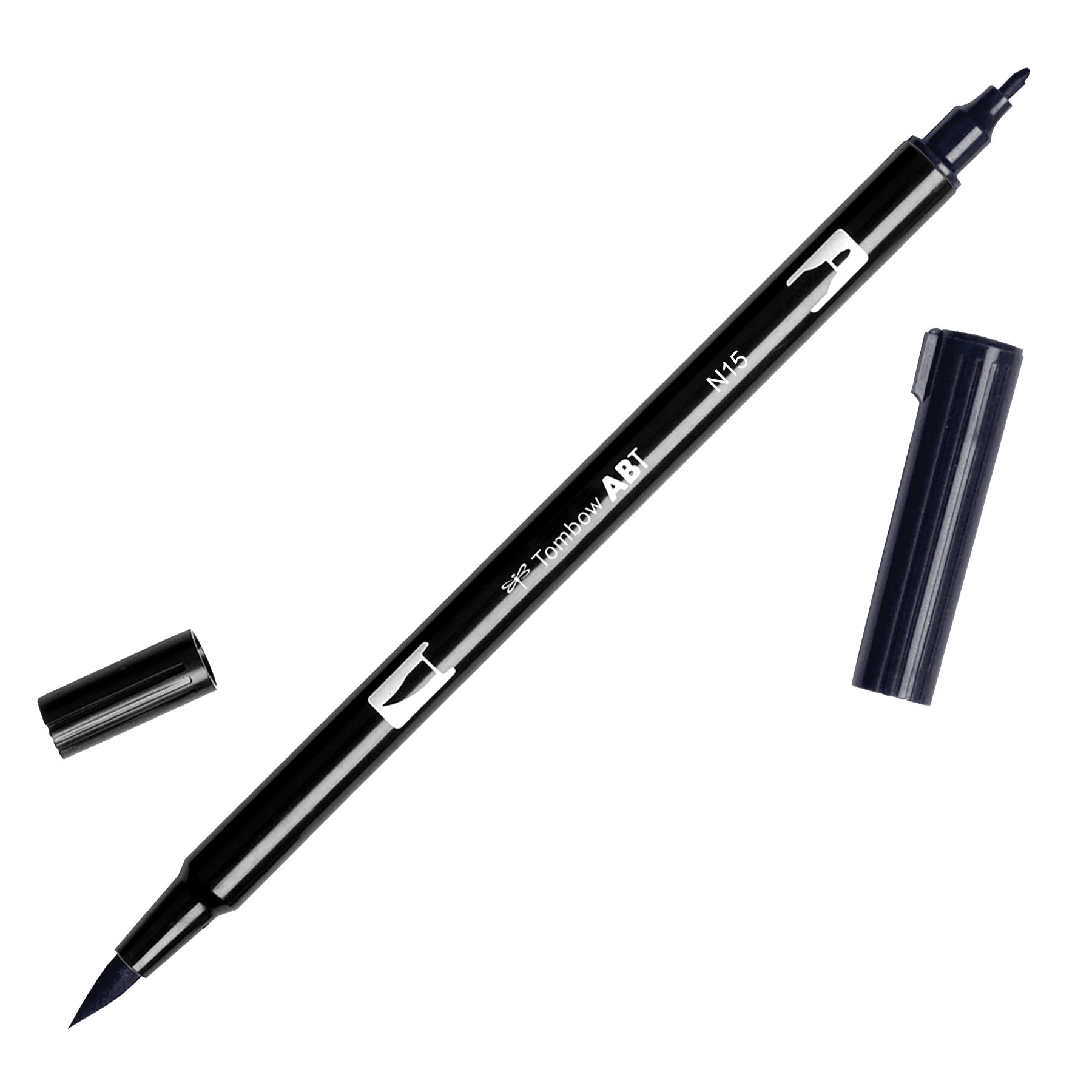 tombow-abt-dual-brush-pen-n15-black-pinsel-und-feinspitze image 1