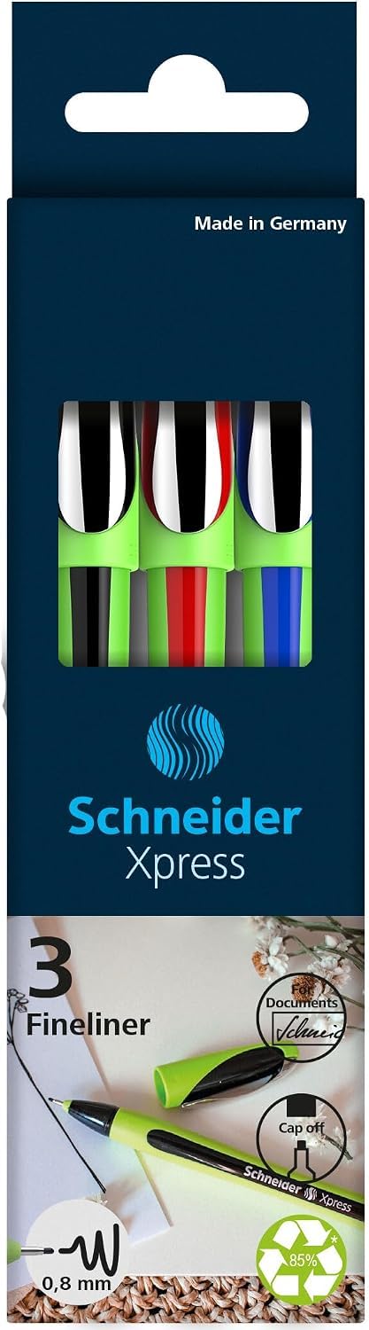 schneider-xpress-fineliner-0-8-mm-3er-etui-schwarz-rot-blau image 5