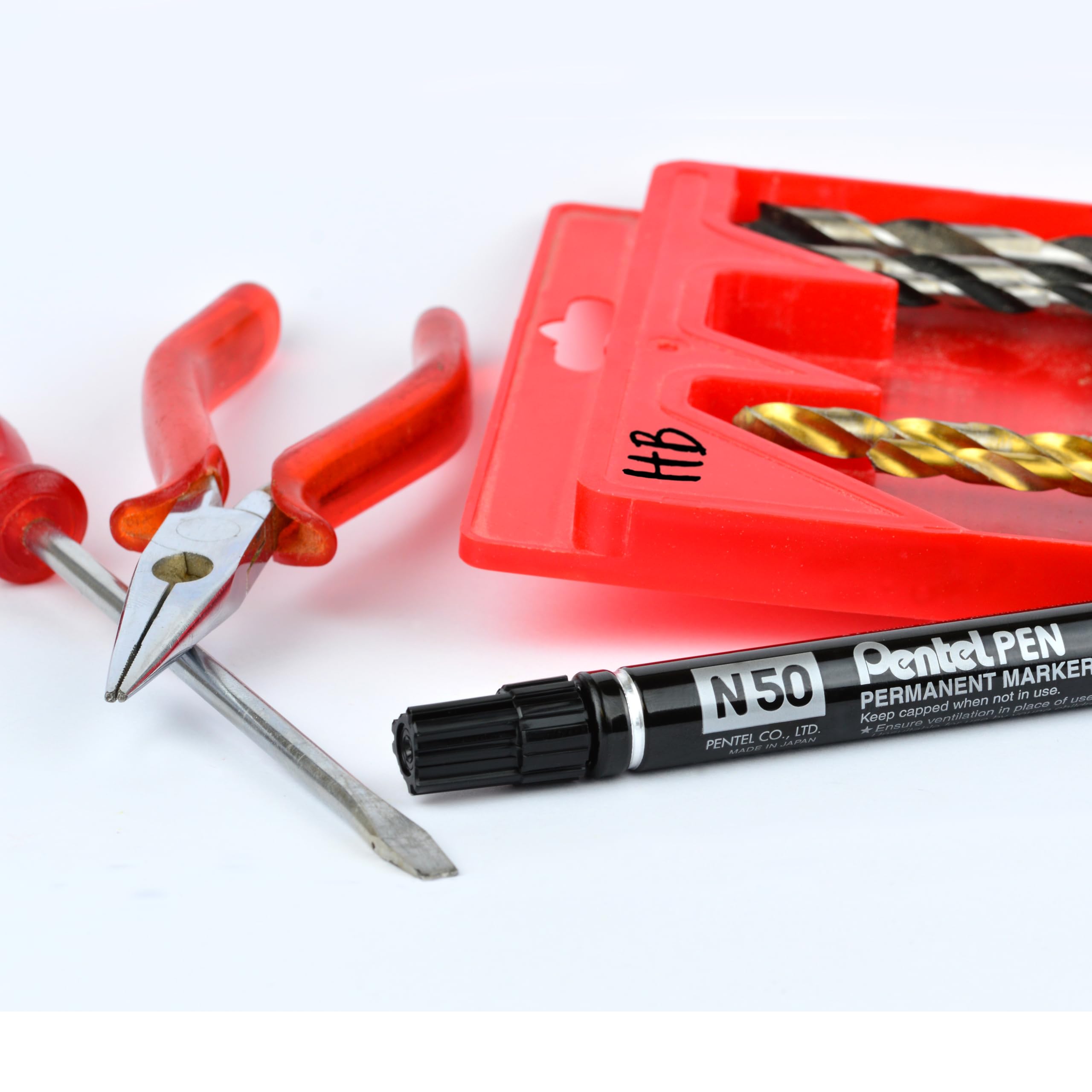 pentel-n50-ae-permanentmarker-aluminiumgeh-use-konische-spitze-schwarz image 4