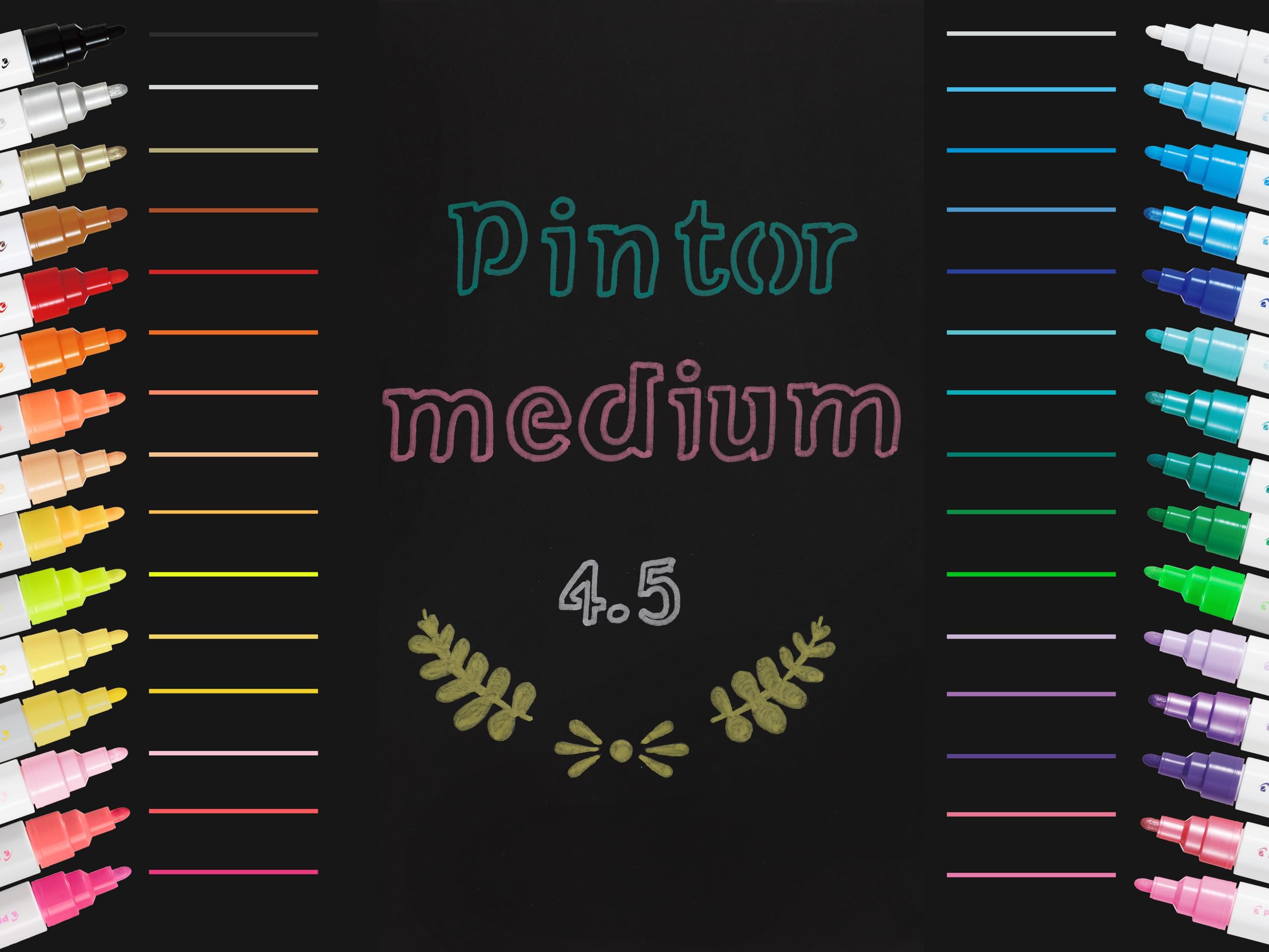 pilot-pintor-kreativmarker-m-4-5-mm-metallic-6er-set image 4