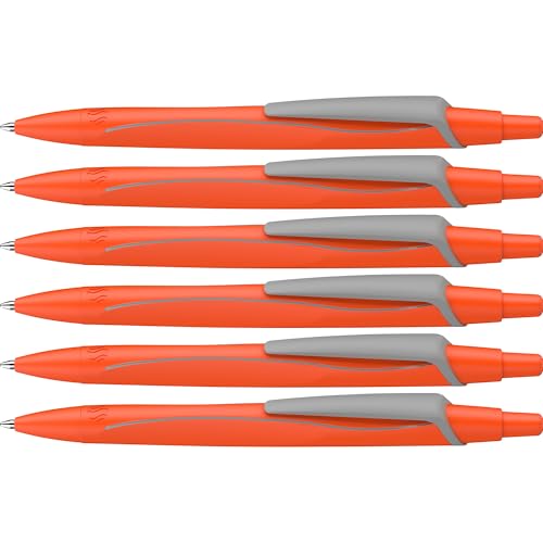 schneider-reco-neon-edition-kugelschreiber-131926-neon-orange-6-st-ck-blau-m image 7