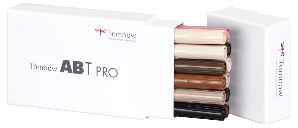 tombow-abt-pro-alkoholmarker-portrait-colors-pinsel-keilspitze image 2