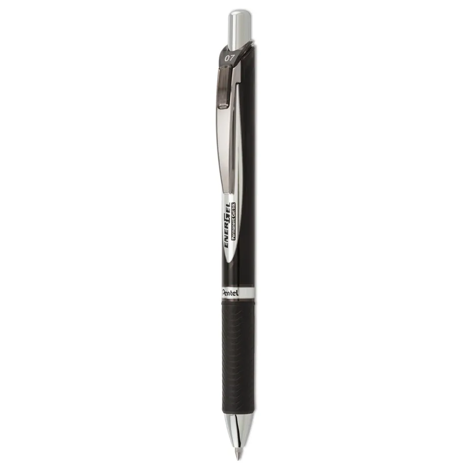 pentel-energel-document-blp77-ax-gel-tintenroller-0-7-mm-schwarz image 1