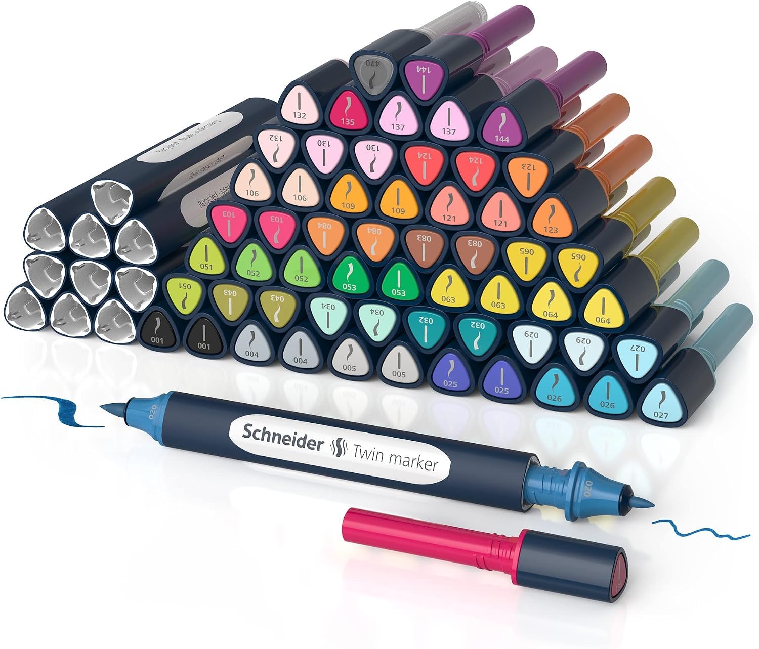 schneider-paint-it-040-twinmarker-komplettset-72-teilig-brushspitze-1-0-mm-runds image 7