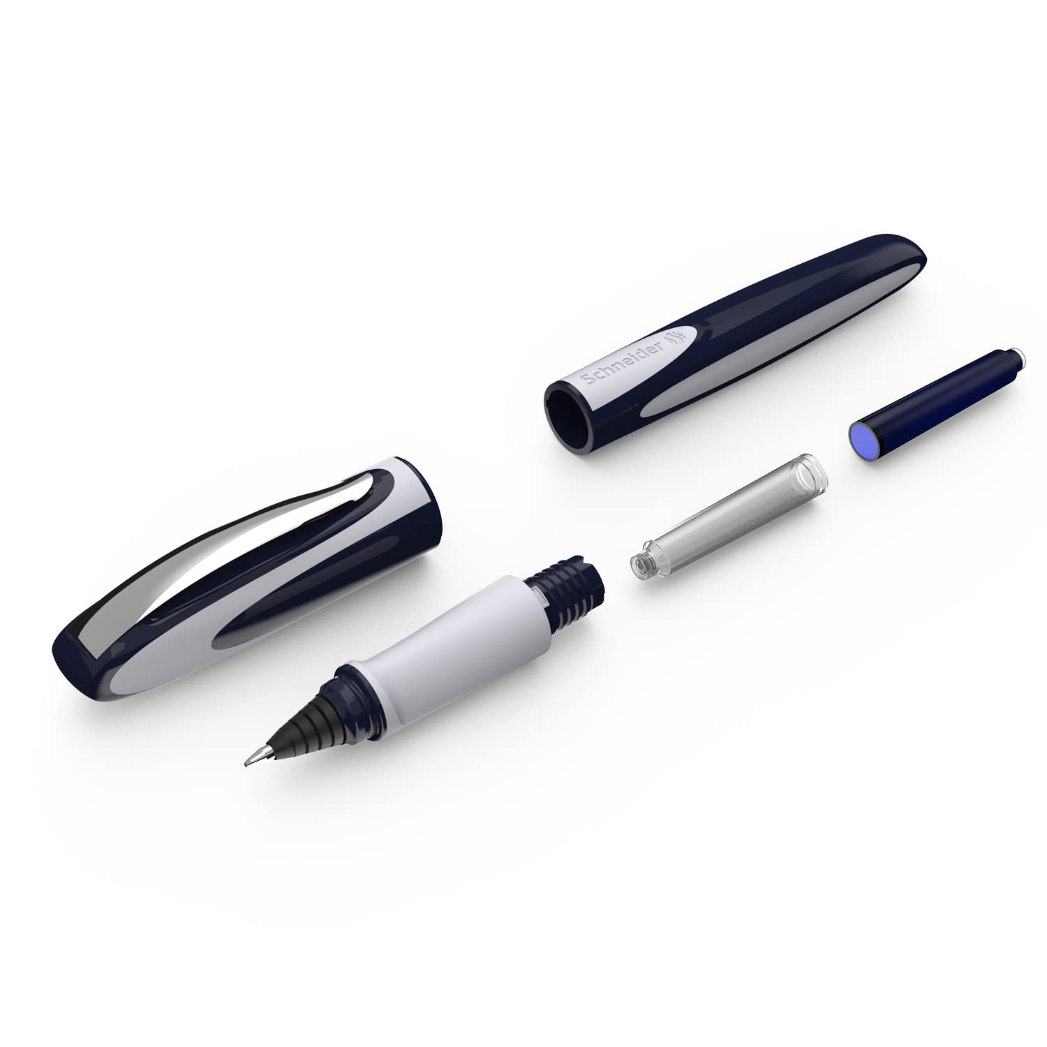 schneider-ray-tintenroller-m-blau-geh-use-tiefblau-hellgrau image 6