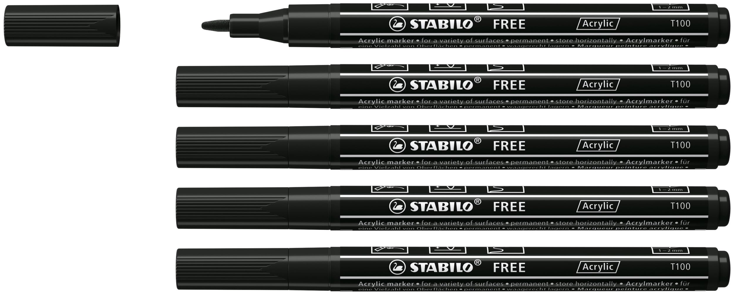 stabilo-free-acrylic-t100-acrylmarker-rundspitze-1-2-mm image 1