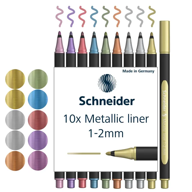 schneider-paint-it-metallicliner-020-fasermaler-1-2-mm-10-st-ck-sortiert image 1