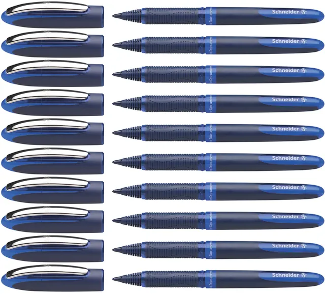 schneider-one-business-tintenroller-0-6-mm-dokumentenecht-blau-10er-pack-made-in image 1
