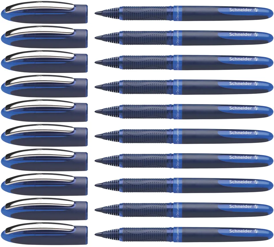schneider-one-business-tintenroller-0-6-mm-dokumentenecht-blau-10er-pack-made-in image 1