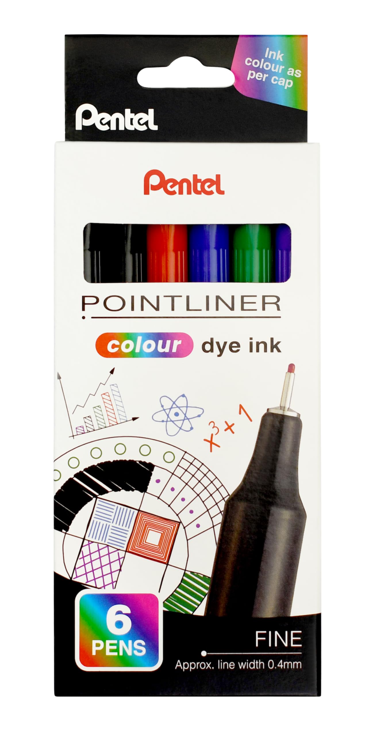 pentel-pointliner-s40-fineliner-0-4-mm-schwarz-12-st-ck image 8