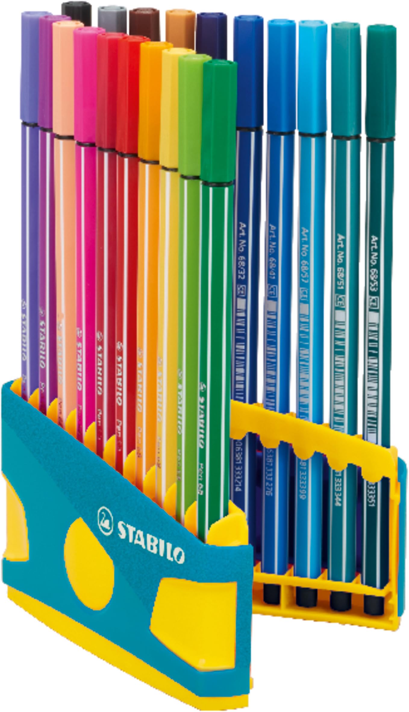 stabilo-pen-68-colorparade-filzstift-20er-tischset-t-rkis-20-farben image 1