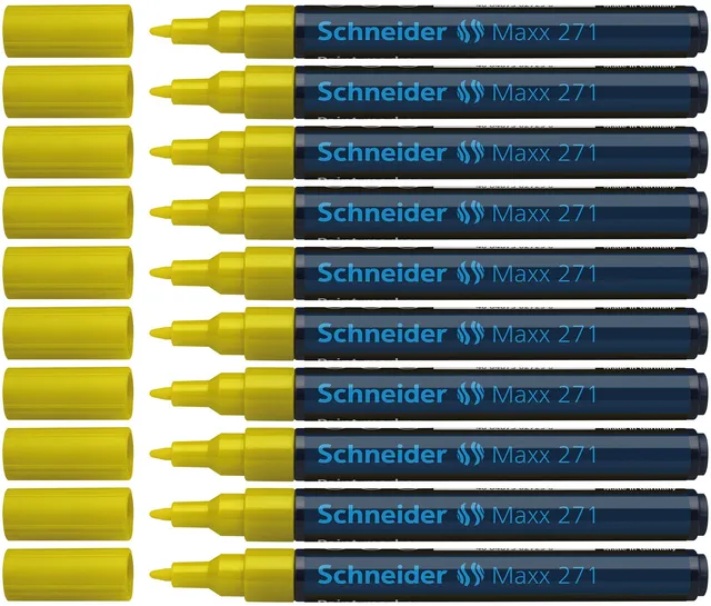 schneider-maxx-271-paint-marker-rundspitze-1-2-mm-gelb-10er-packung image 1