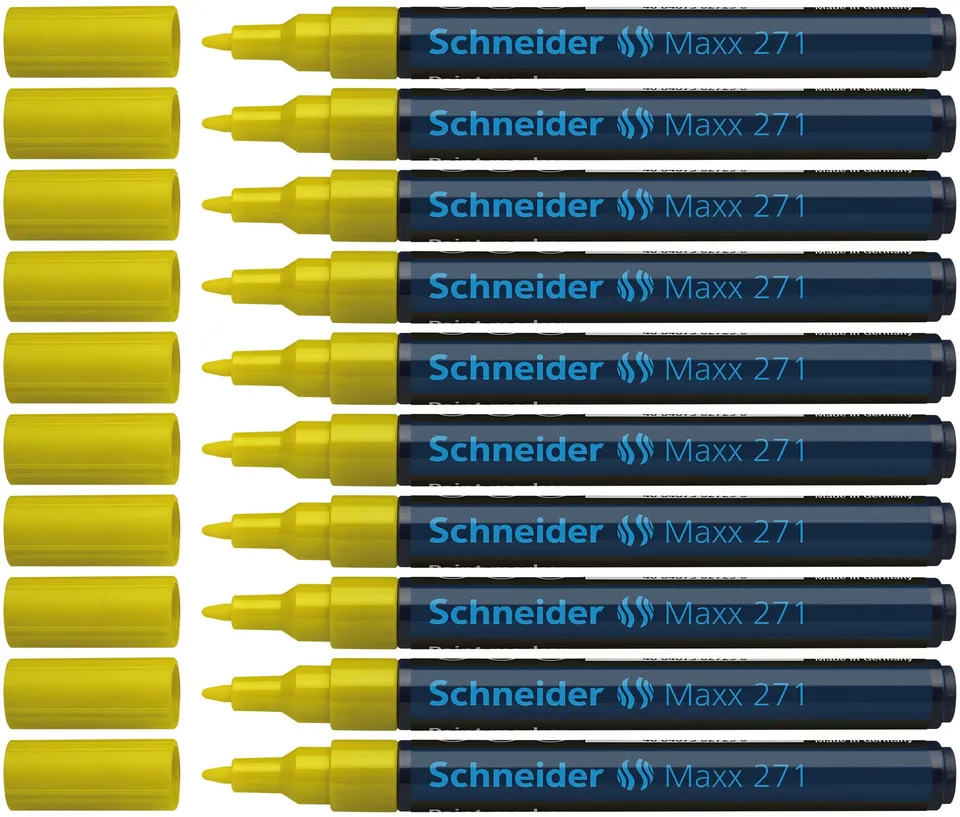 schneider-maxx-271-paint-marker-rundspitze-1-2-mm-gelb-10er-packung image 1
