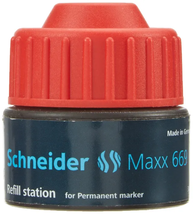schneider-maxx-669-refill-station-nachf-lltinte-permanent-marker-30-ml-rot image 1