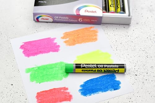 pentel-phn-f6-fluoreszierende-lkreiden-6er-set-farblich-sortiert image 6