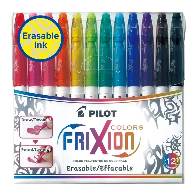 pilot-frixion-colors-12er-set-radierbarer-fasermaler-m image 1