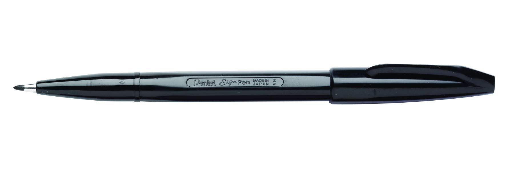 pentel-s520-4-sign-pen-faserschreiber-0-8-mm-4er-set-schwarz-rot-blau-gr-n image 2
